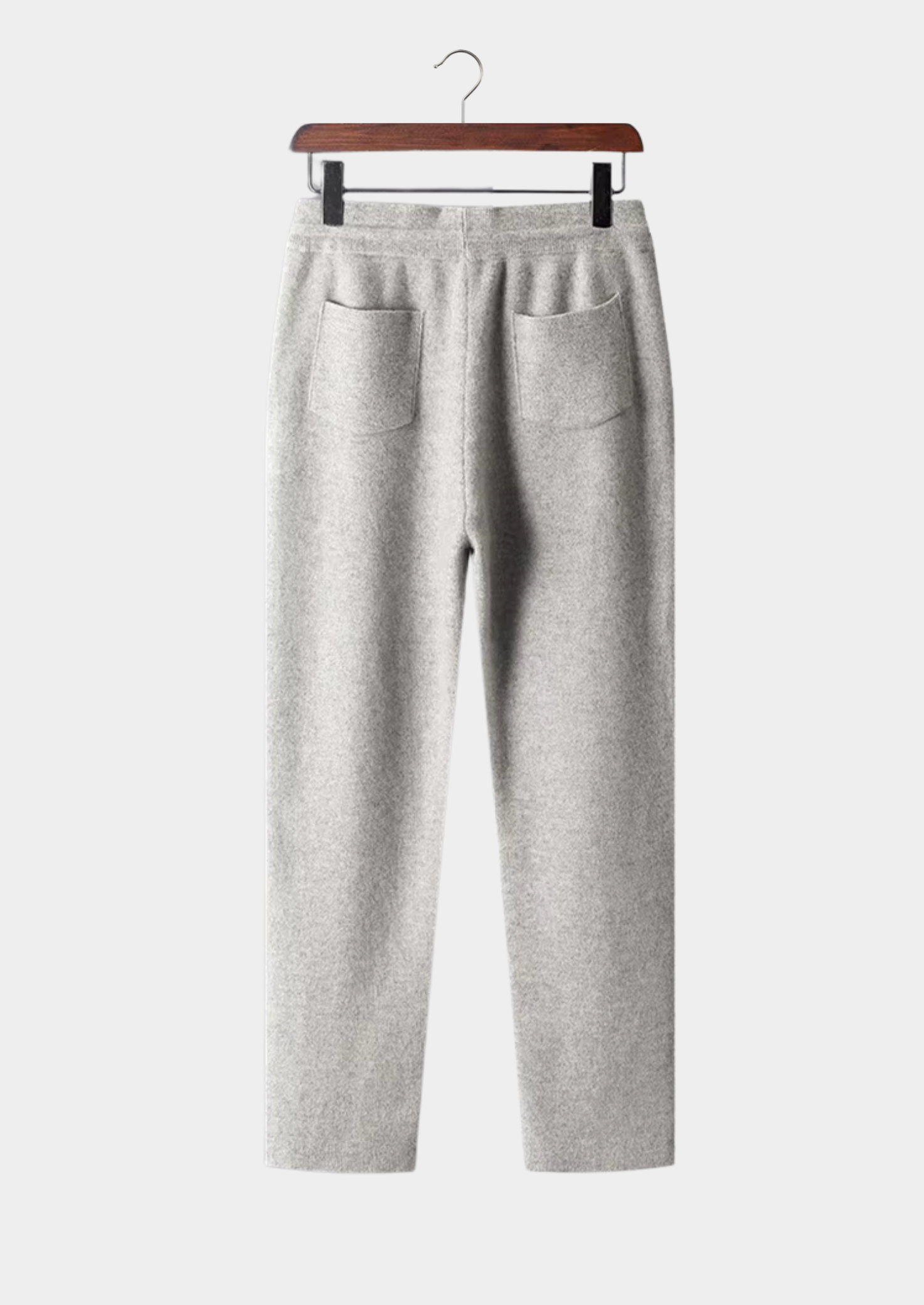 Men’s Straight Leg Knit Pants with Drawstring Waist and Pockets