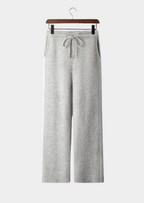 Men’s Wide Leg Knit Pants with Drawstring Waist