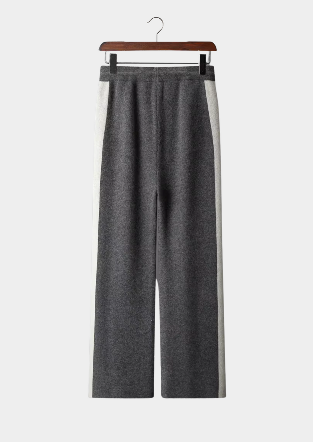 Men’s Wide Leg Knit Pants with Drawstring Waist