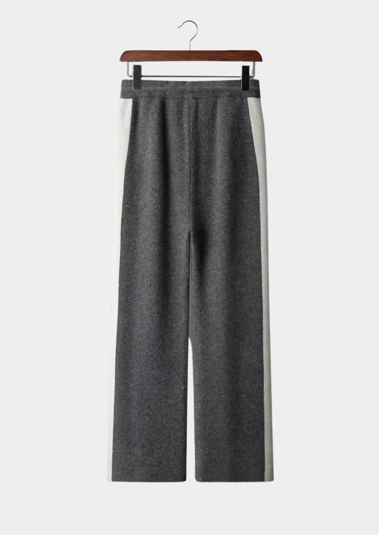 Men’s Wide Leg Knit Pants with Drawstring Waist