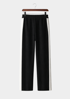 Men’s Wide Leg Knit Pants with Drawstring Waist