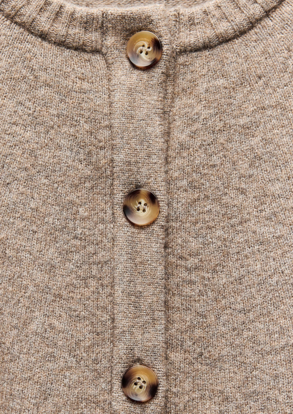 Women’s Button-Front Cape Jacket Knit with Round Neck