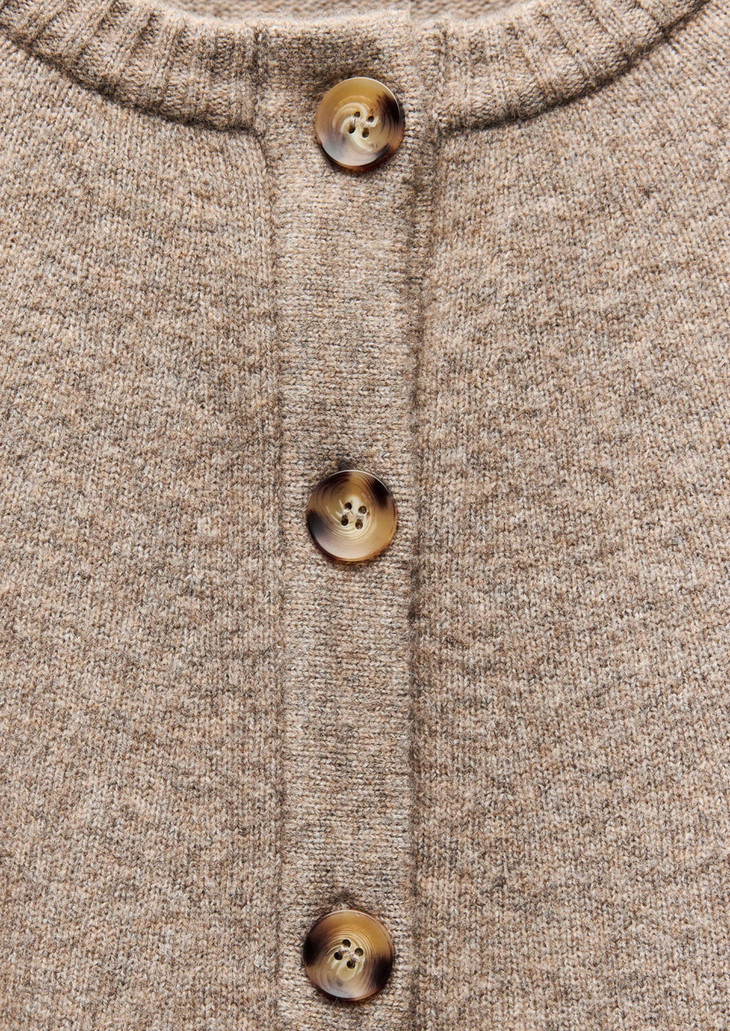 Women’s Button-Front Cape Jacket Knit with Round Neck