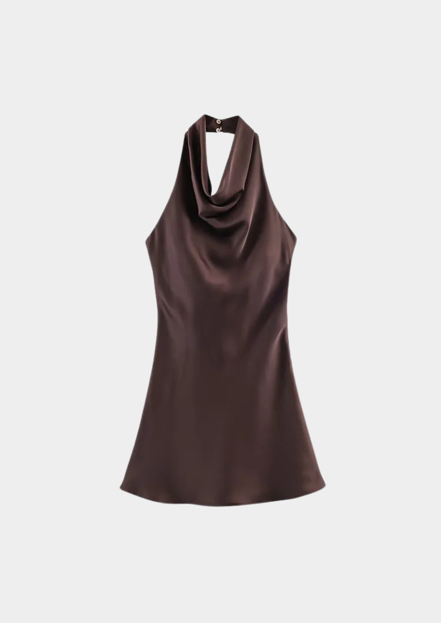 Women’s Halter Mini Dress with Open Back