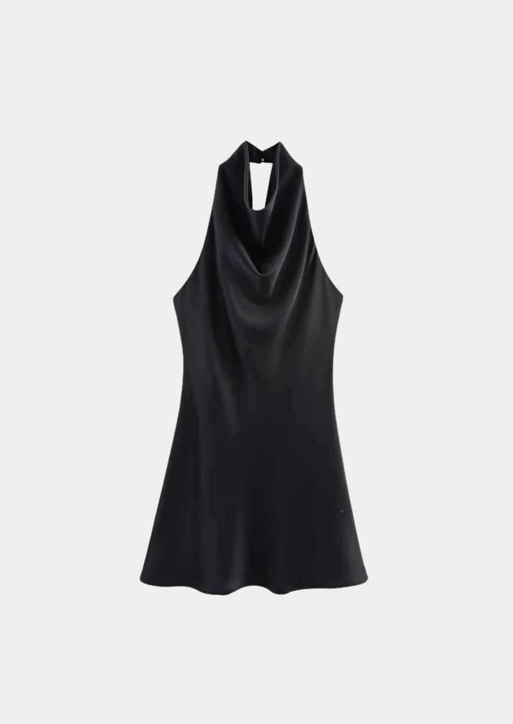 Women’s Halter Mini Dress with Open Back