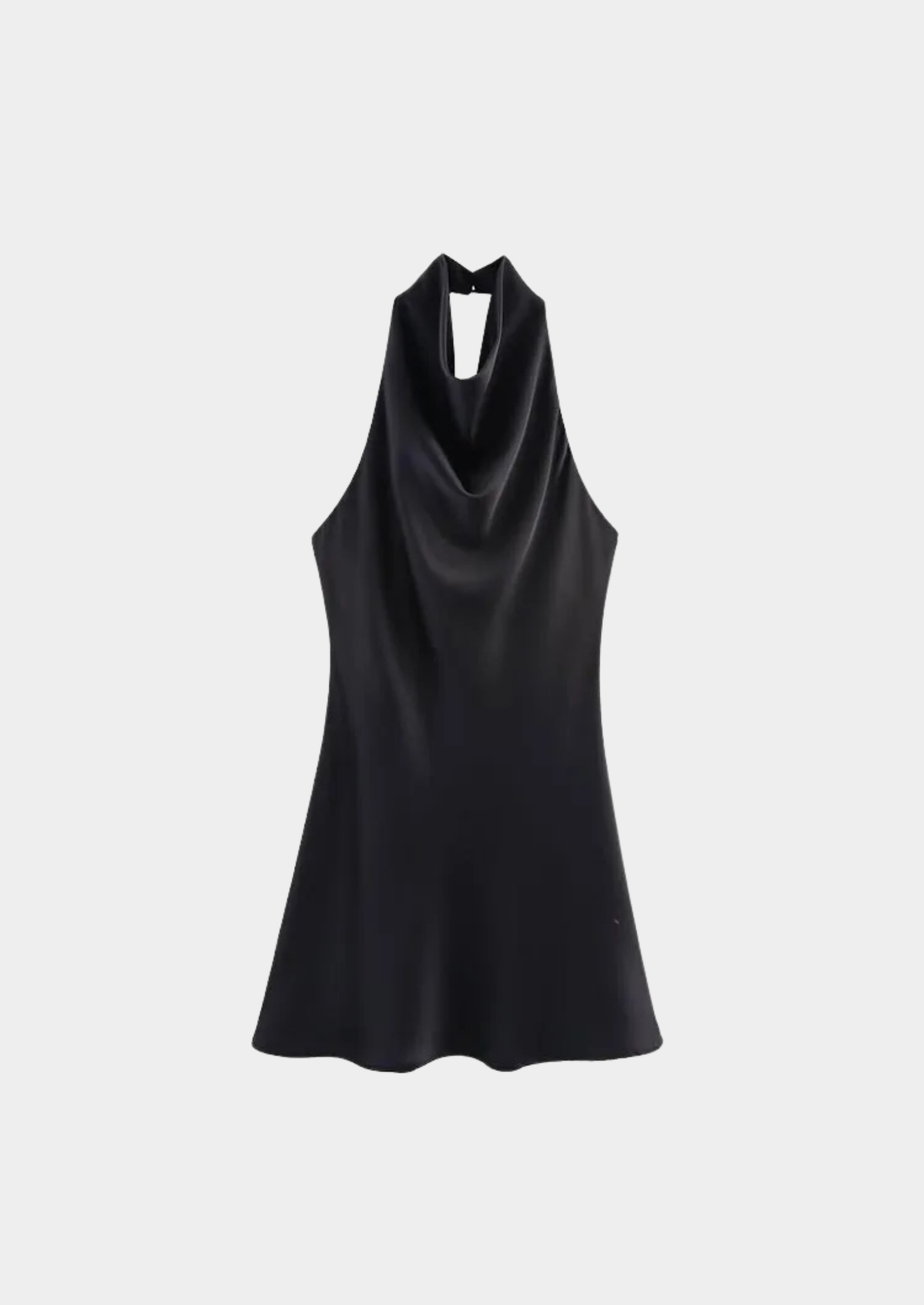 Women’s Halter Mini Dress with Open Back