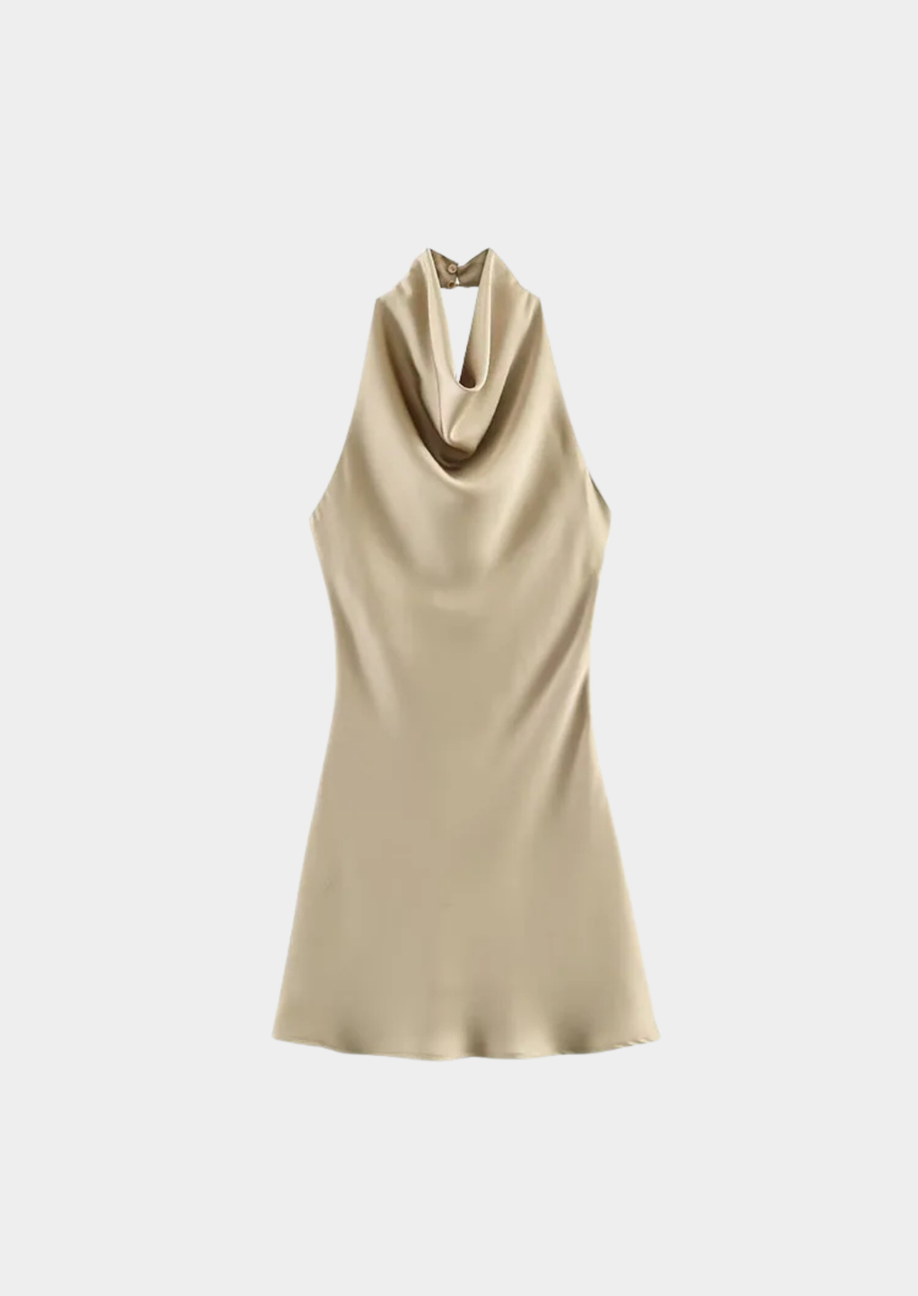 Women’s Halter Mini Dress with Open Back
