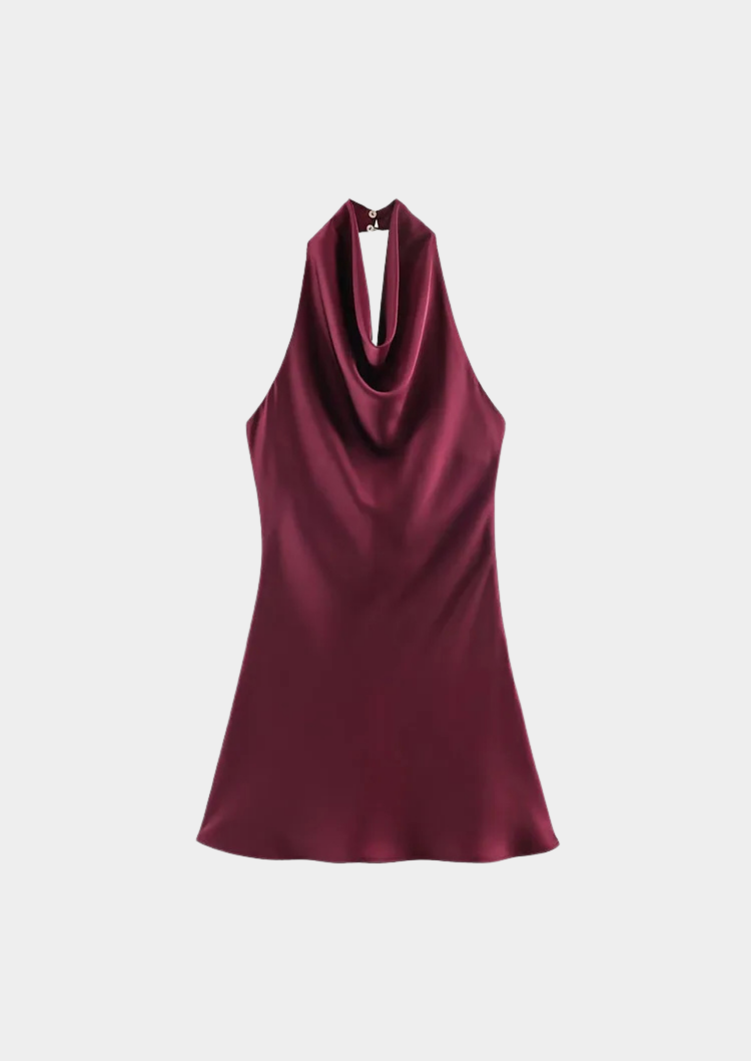 Women’s Halter Mini Dress with Open Back