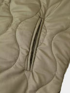 Women’s Quilted Jacket with Round Neck and Button Front