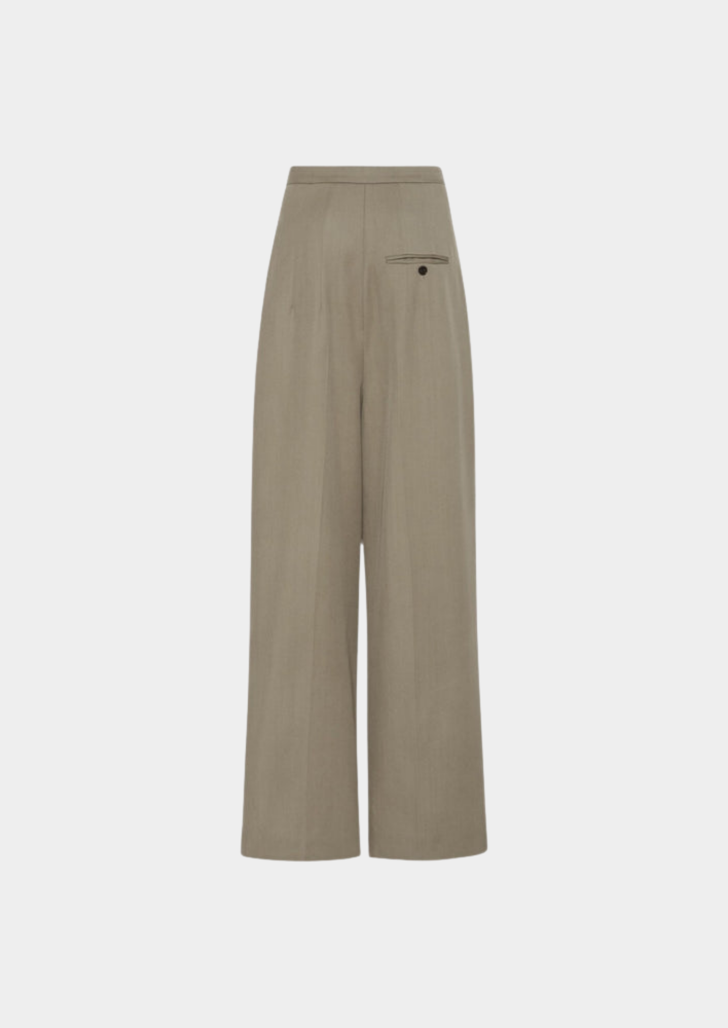 Women’s Straight Wide-Leg Pants with Pleats and Belt Loops