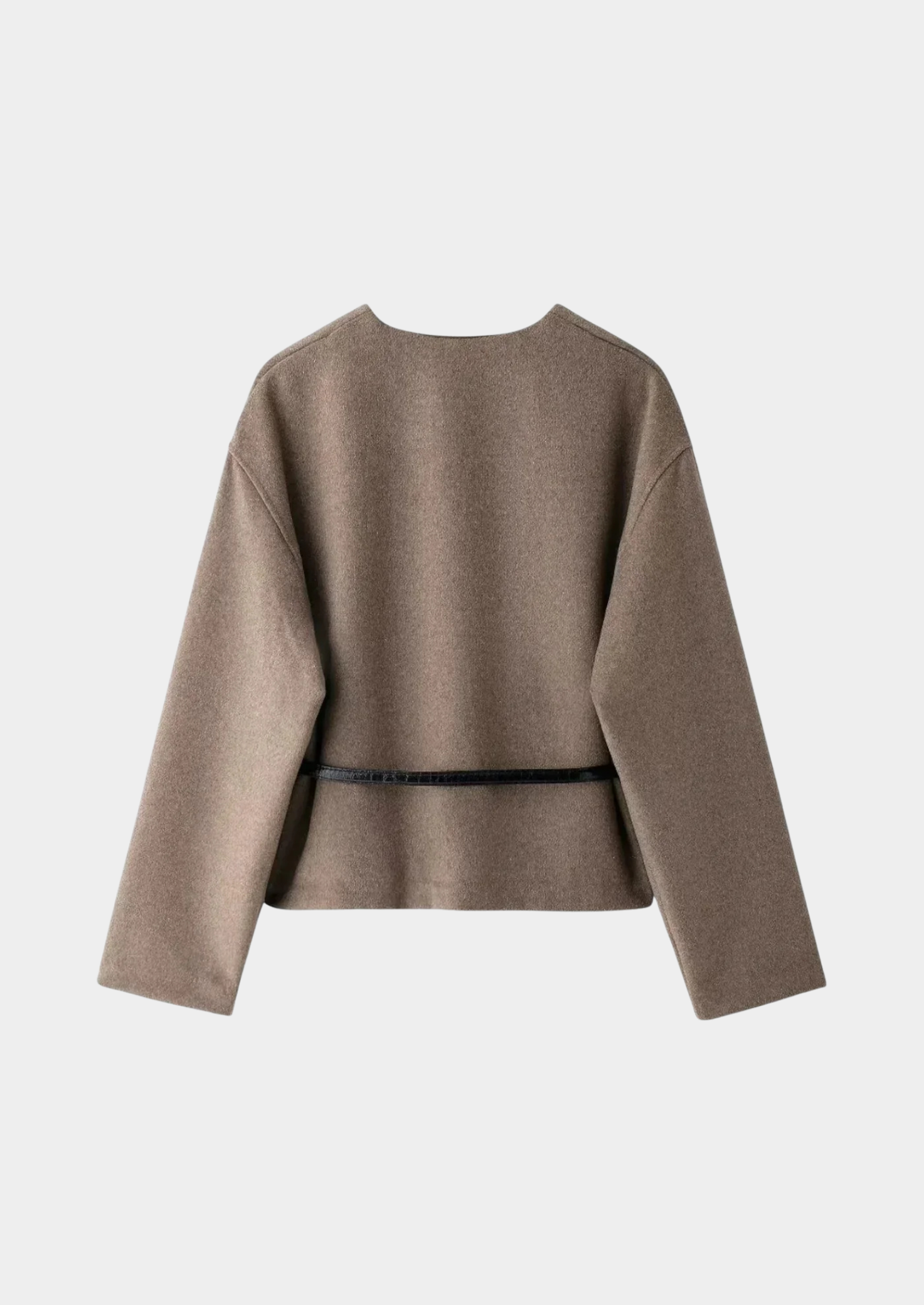 Women’s Wrap V-Neck Knit Cardigan with Belt Closure