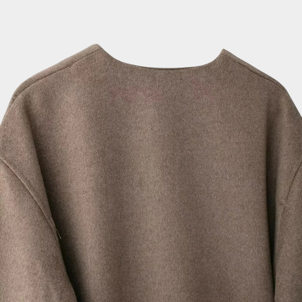 Women’s Wrap V-Neck Knit Cardigan with Belt Closure